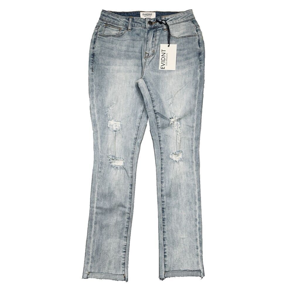 Evidnt Verona Skinny Ankle Jeans 24 (24x25.5) Blue Distressed Denim Womens - Picture 2 of 9